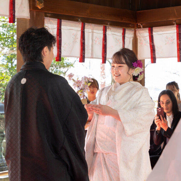 撮影：敦賀市 金崎宮「花換婚」