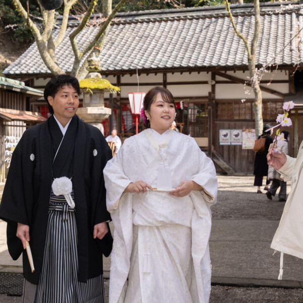 撮影：敦賀市 金崎宮「花換婚」