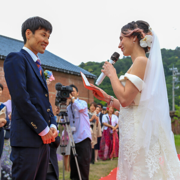 ガーデンウェディング：新婦手紙