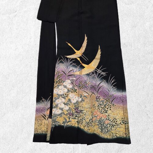 秋草に鶴(Lサイズ)