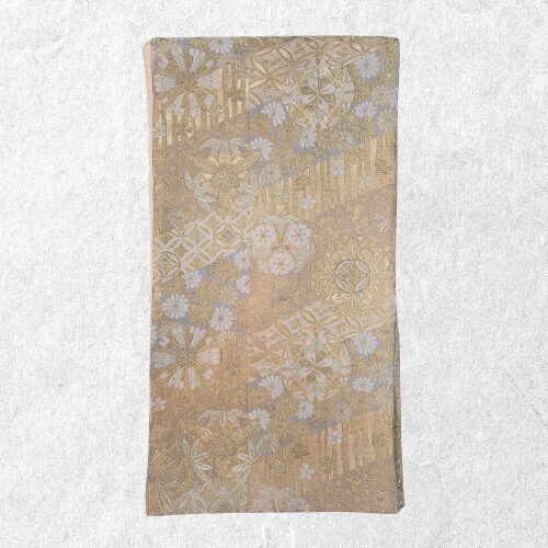 金竹に七宝文様 袋帯